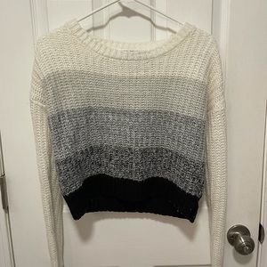 Black and White Knit Sweater